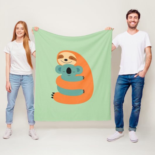 Couverture Polaire Sloth's Snuggle (En situation)