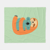 Couverture Polaire Sloth's Snuggle (Devant (Horizontal))