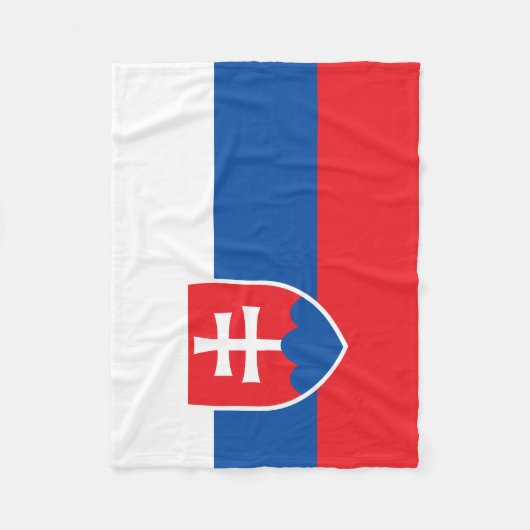 Couverture Polaire Slovakia Flag (Devant)