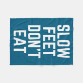 Couverture Polaire Slow Feet Don't Eat Baseball  (Devant (Horizontal))