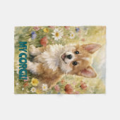 Couverture Polaire Small Corgi Customized Blanket (Devant (Horizontal))