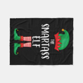 Couverture Polaire Smart Elf Christmas Party Matching Family Group Pa (Devant (Horizontal))