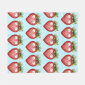 Couverture Polaire Smart Fraise (Devant (Horizontal))