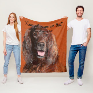 Couverture Polaire Smart Irish Setter Dog