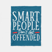 Couverture Polaire Smart People Don't Get Offended  (Devant)