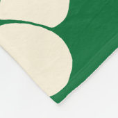 Couverture Polaire Smile - Vert, Crème et Noir (Coin)