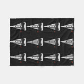 Couverture Polaire Smoking noir avec la cravate d'arc (Devant (Horizontal))