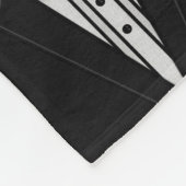 Couverture Polaire Smoking noir avec la cravate d'arc (Coin)
