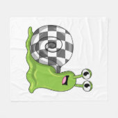 Couverture Polaire Snack aux échecs avec échiquier (Devant (Horizontal))