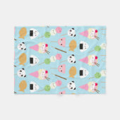 Couverture Polaire Snacks japonais Kawaii (Devant (Horizontal))