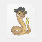 Couverture Polaire Snake as Pirate with Hook Hand & Eye patch (Devant)