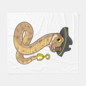Couverture Polaire Snake as Pirate with Hook Hand & Eye patch (Devant (Horizontal))