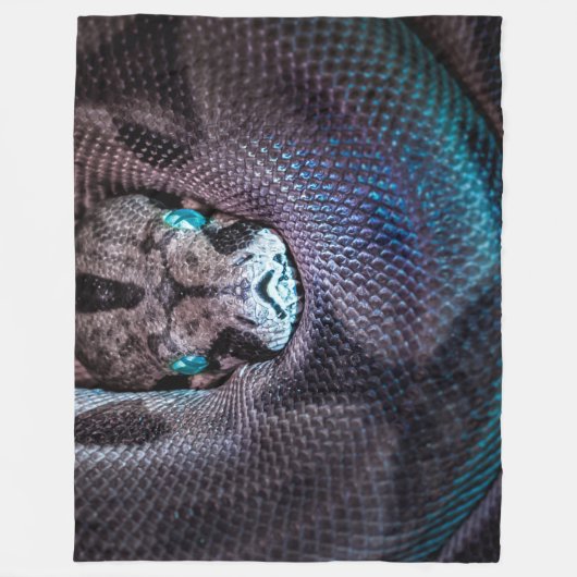 Couverture Polaire Snake boa anaconda python reptile serpent (Devant)