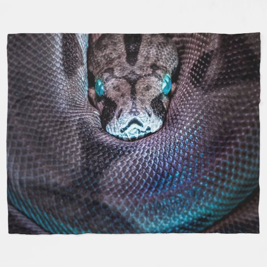 Couverture Polaire Snake boa anaconda python reptile serpent (Devant (Horizontal))
