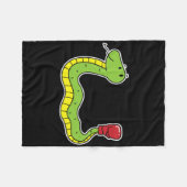 Couverture Polaire Snake fait la boxe (Devant (Horizontal))