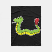 Couverture Polaire Snake fait la boxe (Devant)