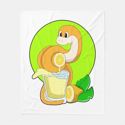 Couverture Polaire Snake with Glass of Lemon juice (Devant)