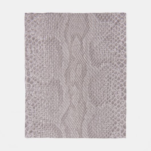 Couverture Polaire Snakeskin Texture Beige Fleece Blanket (Devant)