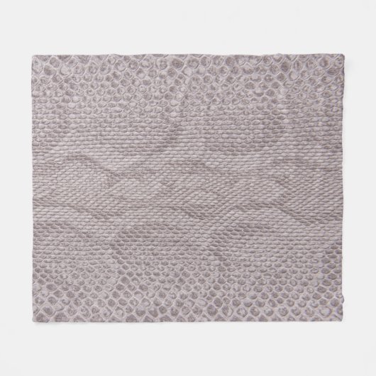 Couverture Polaire Snakeskin Texture Beige Fleece Blanket (Devant (Horizontal))
