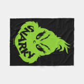 Couverture Polaire Snarky Face  (Devant (Horizontal))