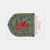 Couverture Polaire Snodgrass Tartan Scottish Plaid Lion Rampant (Devant (Horizontal))