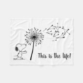 Couverture Polaire Snoopy Avec Dandelion (Devant (Horizontal))