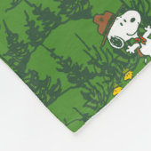 Couverture Polaire Snoopy Beagle Scout Hiking Pattern (Coin)