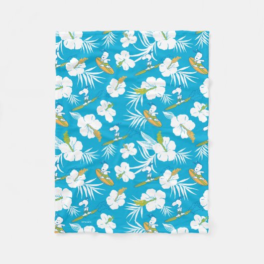 Couverture Polaire Snoopy Brooklyn Beach Motif (Devant)
