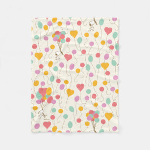 Couverture Polaire Snoopy Bunches of Balloons Motif