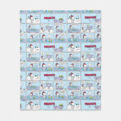 Couverture Polaire Snoopy et l'équipage Zamboni (Devant)