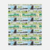 Couverture Polaire Snoopy & Friends | Go Camping (Devant)