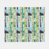 Couverture Polaire Snoopy & Friends | Go Camping (Devant (Horizontal))