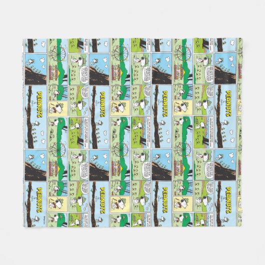 Couverture Polaire Snoopy & Friends | Go Camping (Devant (Horizontal))