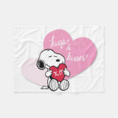 Couverture Polaire Snoopy Hugs & Kisses (Devant (Horizontal))