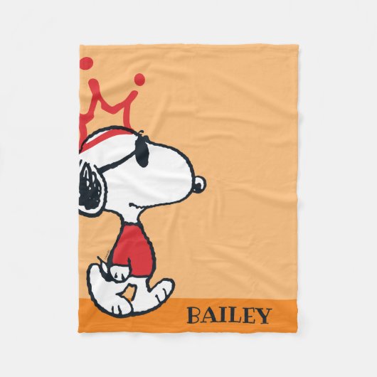Couverture Polaire Snoopy - Joe Cool Crown (Devant)