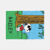 Couverture Polaire Snoopy "Joe Cool" debout (Devant (Horizontal))