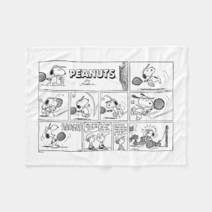 Couverture Polaire Snoopy Joue Au Tennis