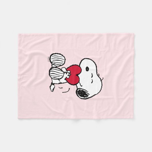Couverture Polaire Snoopy | Little Sweetheart Baby Fleece Blanket (Devant (Horizontal))