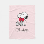 Couverture Polaire Snoopy | Little Sweetheart Baby Fleece Blanket (Devant)