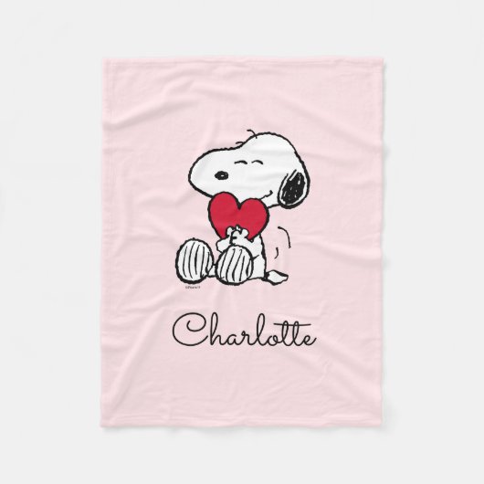 Couverture Polaire Snoopy | Little Sweetheart Baby Fleece Blanket (Devant)