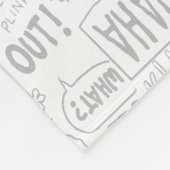 Couverture Polaire Snoopy on Black White Comics (Coin)