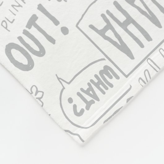 Couverture Polaire Snoopy on Black White Comics (Coin)