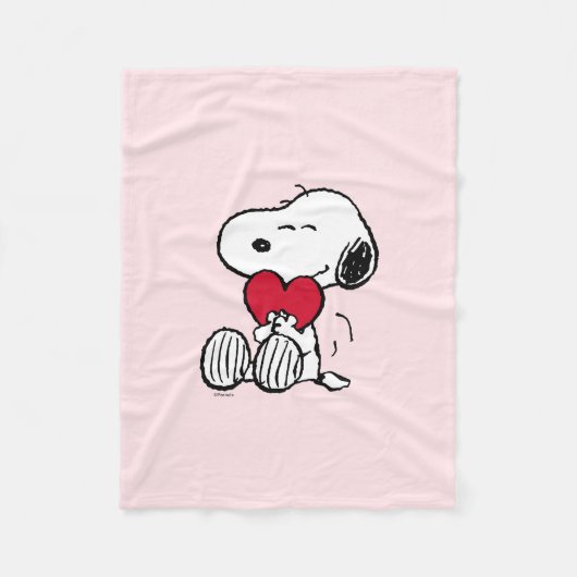 Couverture Polaire Snoopy | Petit Doux Bébé Plaid en Fleece (Devant)