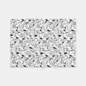 Couverture Polaire Snoopy Smile Giggle Laugh Pattern (Devant (Horizontal))