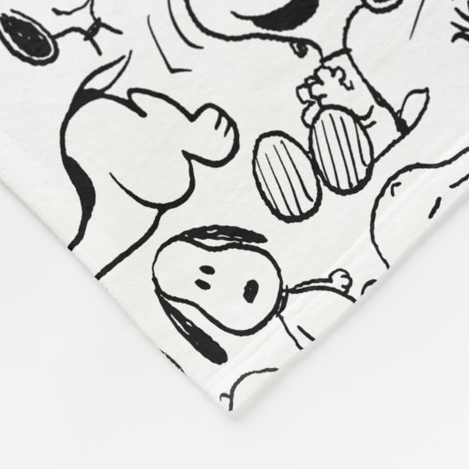 Couverture Polaire Snoopy Smile Giggle Laugh Pattern (Coin)