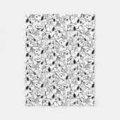 Couverture Polaire Snoopy Smile Giggle Laugh Pattern (Devant)