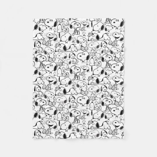 Couverture Polaire Snoopy Smile Giggle Laugh Pattern (Devant)