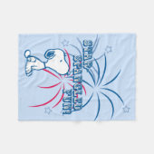 Couverture Polaire Snoopy Star Spangled Fun (Devant (Horizontal))