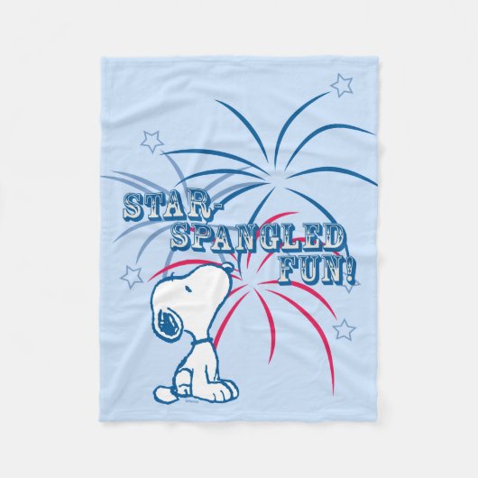 Couverture Polaire Snoopy Star Spangled Fun (Devant)
