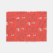 Couverture Polaire Snoopy Varsity Sports (Devant (Horizontal))